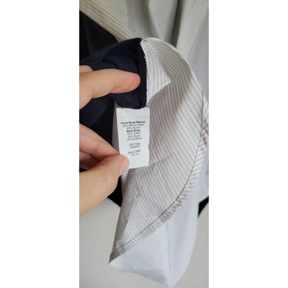 J.Crew Women's Blouse Sweater Collared Shirt New Without Tags Size Medium - Picture 4 of 4